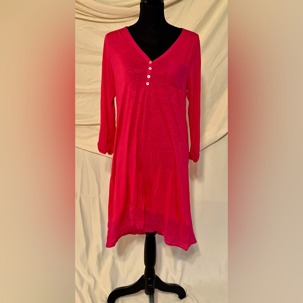 Ann Klein S pink swim cover up 😎💕